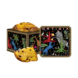 Chocolate panettone in Jungle tin