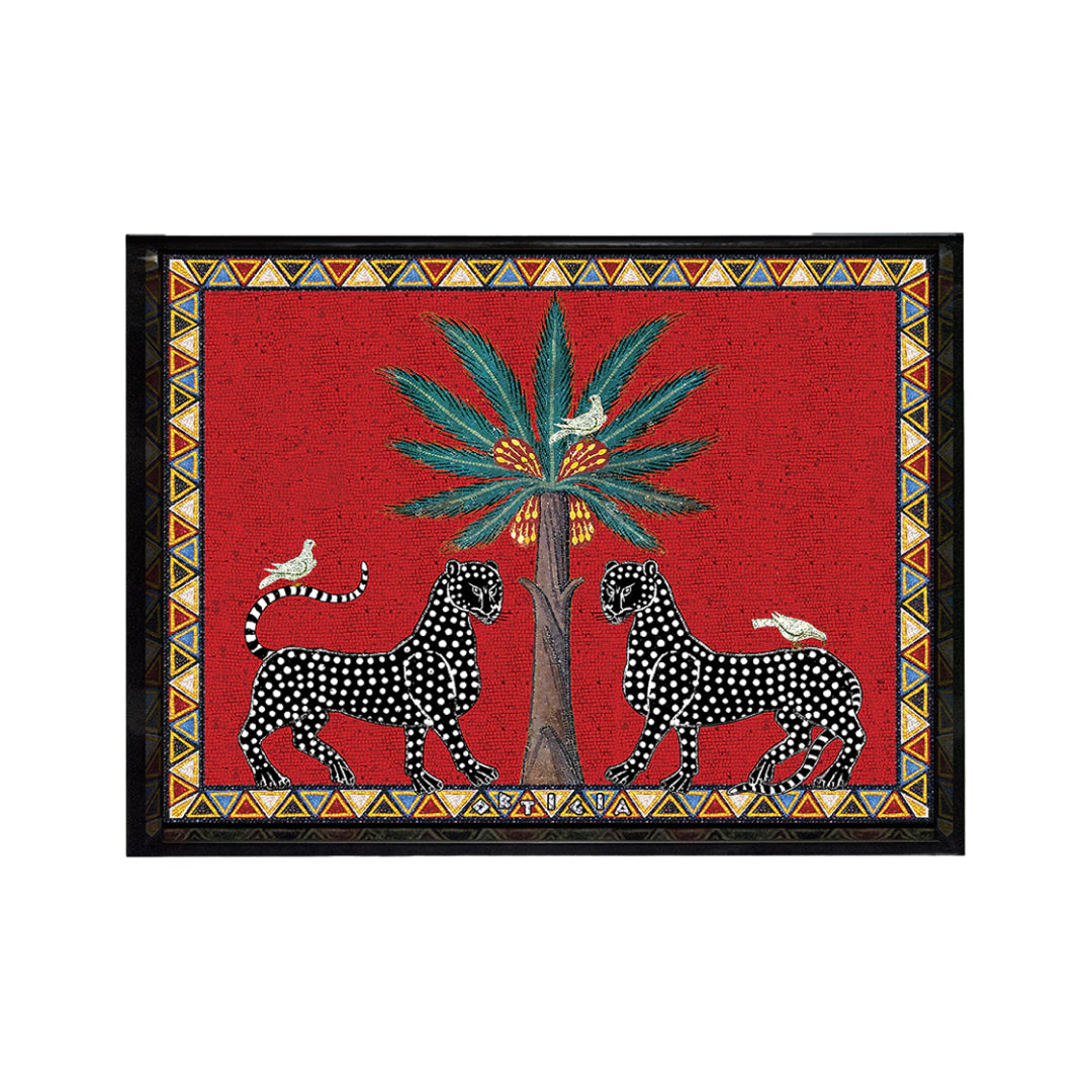 Zagara - Red Decorative Tray