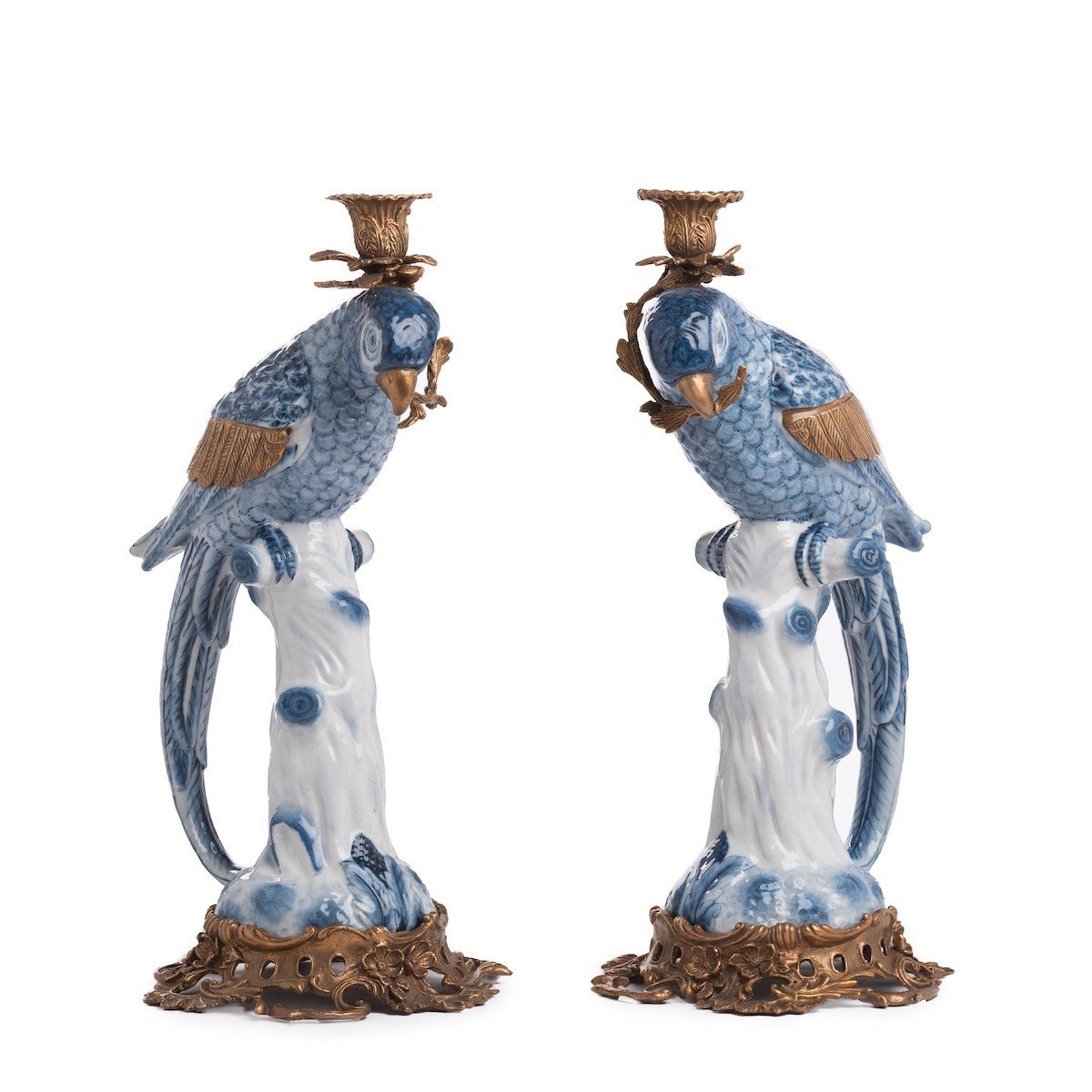 Bougeoirs Perroquets