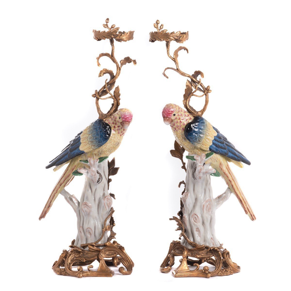 Bougeoirs Perroquets