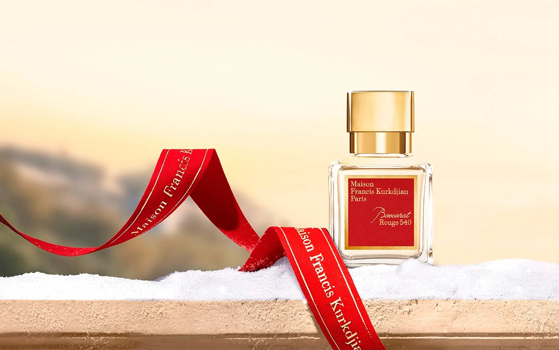 Flacon Baccarat rouge 540 de Noël Maison Francis Kurkdjian